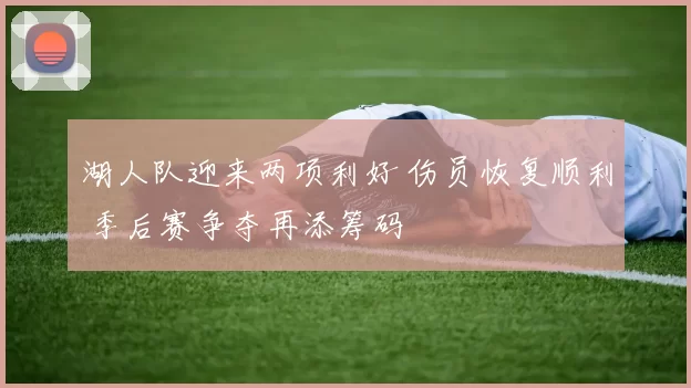 湖人队迎来两项利好 伤员恢复顺利 季后赛争夺再添筹码